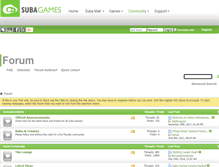 Tablet Screenshot of forum.subagames.com